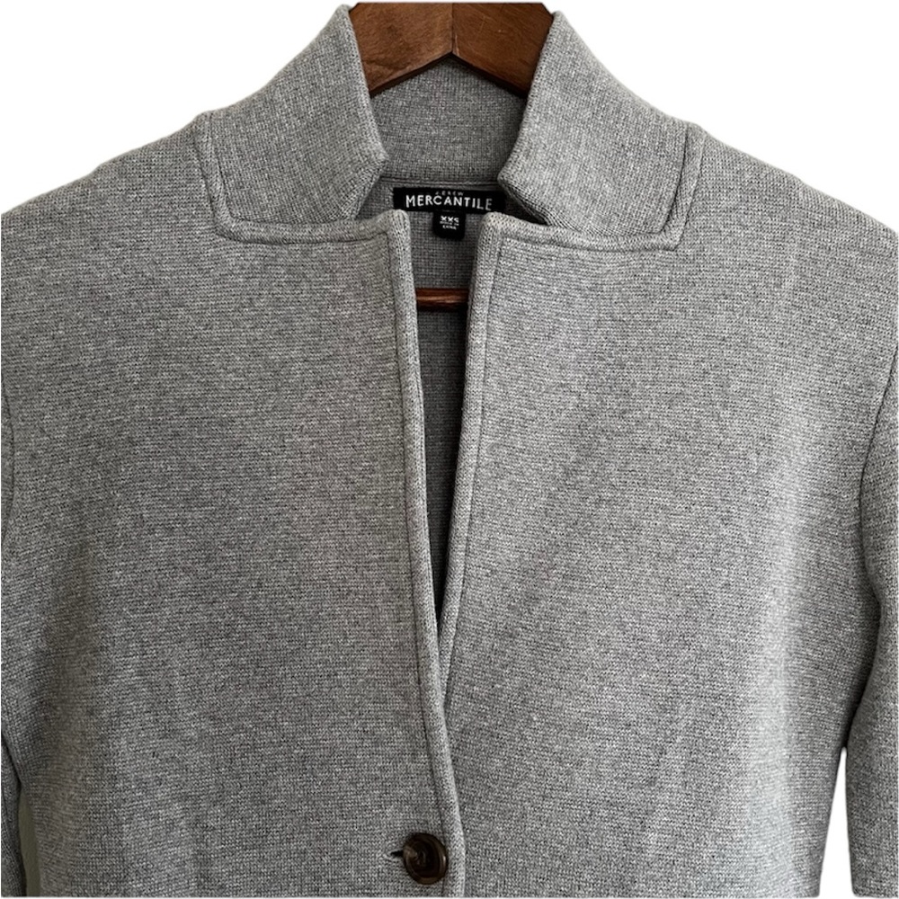 J. Crew Mercantile Sweater Blazer in Light Grey XXS - Picture 5 of 11